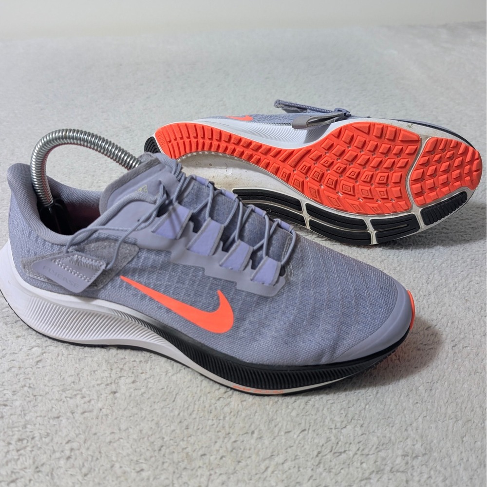 Nike‎ Air Zoom Pegasus 37 FlyEase Womens 7.5 Purple Mango Running Shoes